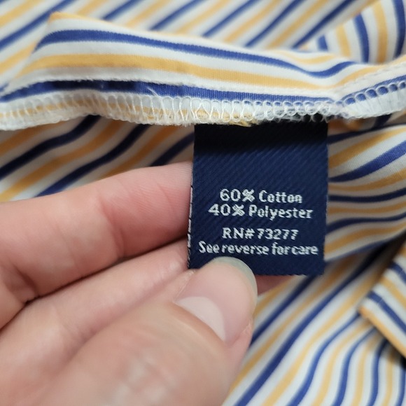 Croft & Barrow Men's Easy Care Classic Fit Striped Button Down Shirt 15.5 32/33 - Picture 11 of 12